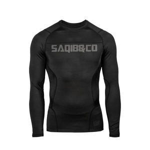 Rash Guard vierge OEM, Rash Guard d'entraînement à manches longues, Fitness Wear & MMA Wear pour hommes - Product Image 1