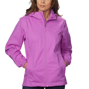 Chaquetas Softshell transpirables de alta calidad, venta al por mayor, chaqueta Softshell lisa con media cremallera para mujer - Product Image 1