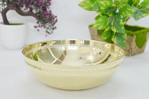 ชามสำหรับโต๊ะอาหารดีไซน์คลาสสิกชามเสิร์ฟลายนูนสไตล์แฟนซีหรูหราเคลือบทองหรูหรา - Product Image 4