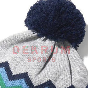 Bonnet en laine tricotée 2026, vente en gros à bas prix, chaud, respirant, en coton de haute qualité avec logo de créateur - Product Image 4