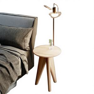 Solid Oak Eco-Friendly End Table with 2 Drawers Modern Minimalist Scandinavian Design Handmade Bedroom Living Room Furniture - Product Image 1