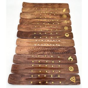 Soporte de palo de incienso de madera bellamente tallado hecho a mano para meditación Yoga Spa relajante aromático hogar ambiente religioso - Product Image 6