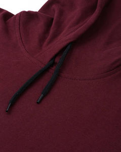 Plain Blank Custom Winter Pullover Hoodie for <b>Men</b> Solid Color Style Adjustable Drawstrings Embroidered Custom Logo Printing - Product Image 6