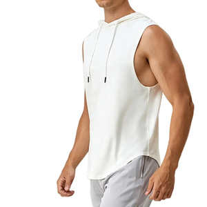 Ropa deportiva de la mejor calidad para hombre, ropa básica transpirable, camisetas sin mangas para correr, camisetas sin mangas para entrenamiento en blanco, sudaderas con capucha para hombre - Product Image 6