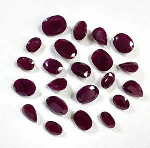 Pierre précieuse de qualité supérieure, 100% naturelle, rubis africain chauffé, taille ovale en forme de poire 5x7mm, 60 carats, couleur rouge sang, pierre précieuse en vrac pour la fabrication de bijoux - Product Image 2