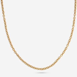 Trendy 190251 Gold Plated Snake <b>Chain</b> Geometric Pattern Link <b>Chain</b> with <b>Titanium</b> Diamond Pearl for Party Engagement Gift Jewelry - Product Image 3