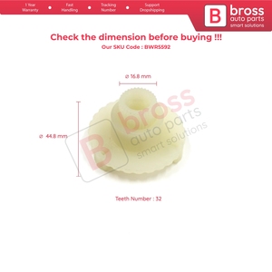 BWR5592 Window Regulator Motor Cog Repair Gear for EuroBus 2003-2012 - Product Image 5