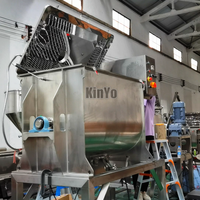 Volledig gelaste 1000L roestvrijstalen lintmengermachine met motor voor het mengen van voedsel, wasmiddel en droog poeder