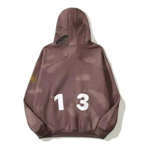 Conjunto de chándal con capucha estampado gráfico personalizado conjunto de dos piezas unisex ropa de calle Jersey sudadera y pantalones de correr al por mayor - Product Image 6