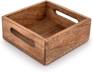 Home Accessories Wooden Napkin Holder With Cutout Handles for Napkin tissue kitchenware usage - Product Image 6