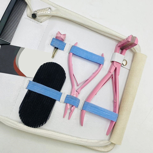 Vente en gros de kit d'outils d'extension de cheveux en boucle micro nano écologique ensemble de pinces en acier inoxydable avec aiguilles pour extensions de cheveux - Product Image 6