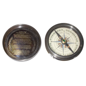 Reloj de escritorio náutico de producto estándar superior hermoso diseño de brújula Vintage al por mayor relojes de escritorio de estilo antiguo de buena calidad - Product Image 1