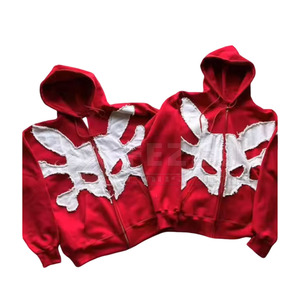 Custom Design Men <b>Distressed</b> Embroidery Hoodies Lightweight <b>Distressed</b> Embroidery Hoodies <b>Top</b> Quality Men Hoodies - Product Image 1