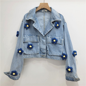 Vêtements pour femmes Style nouvelle mode personnalisée mode 2025 dames Denim veste femmes Vintage Denim camionneur veste Denim veste - Product Image 3