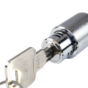 Serrure à came poussoir en alliage de zinc Backset personnalisée de 60mm avec clé plate pour armoires, fenêtres et camping-cars - Product Image 5