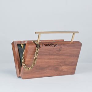 Pochette en bois Portable de qualité supérieure Chaînes de perles Sangles Perles Fleurs Pièce de mode faite à la main pour les voyageurs élégants - Product Image 5