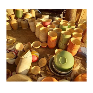 อ่างน้ำไม้ไผ่ทรงเวียดนามสำหรับใช้ในสปา/เล็บ/นวดดอกบัวสีฟ้า - Product Image 5