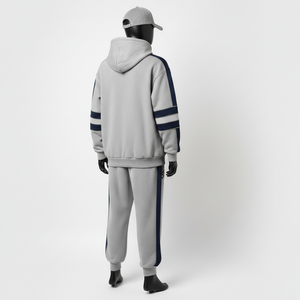 Chándal Informal con Capucha Personalizado de Alta Calidad para Hombre, 100% Algodón, Ligero, Transpirable, Elástico en Cuatro Direcciones, Bordado Ecológico - Product Image 4