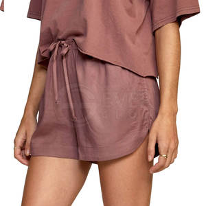 Logo personnalisé vente en gros de shorts de course en plein air femmes décontracté poches amples vêtements d'entraînement taille haute Gym Fitness Shorts de sport - Product Image 2