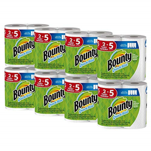 Essuie-tout jetables Bounty Select-A-Size 6 feuilles par rouleau de 90 rouleaux doubles blancs doux et absorbants à 3 plis pour un usage domestique - Product Image 1