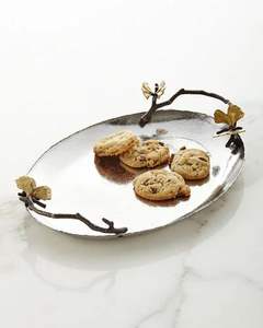 ถาดเสิร์ฟทองเหลืองแบบคลาสสิกสำหรับบ้านโรงแรมและร้านอาหารถาดเสิร์ฟสีทองอุปกรณ์เครื่องครัว - Product Image 4