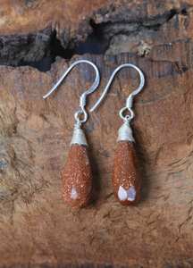 Red Sunstone 925 Sterling Silver Long Drop <b>Earrings</b> Handmade Gemstone Jewelry Women Fashion <b>Dangle</b> Gift - Product Image 3