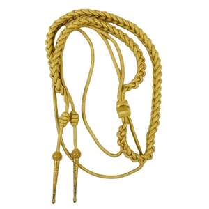 New Golden Silver Bullion Tactical Aiguillette Bullion Metal Wire Super Quality Uniform Shoulder <b>Cord</b> Uniform Accessories - Product Image 1