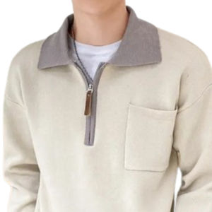 Pull pour homme au design élégant, faible MOQ, logo personnalisé, pull pour homme en gros, prix de gros - Product Image 2