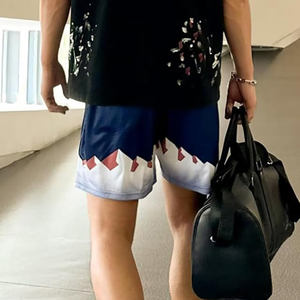 Venta al por mayor nuevos pantalones cortos de Baloncesto de los hombres de ajuste cómodo personalizado de talla grande transpirable diseño múltiples selecciones BSCI ropa deportiva - Product Image 2