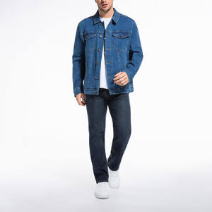 Veste en jean pour homme, vente en gros, élégante, design personnalisé, taille standard, respirante, veste d'hiver, décoration de poche, streetwear - Product Image 5
