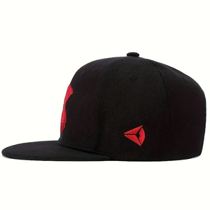 Broderie Original 6 Panneau Sport Casquette De Baseball Noir Vintage Snapback Chapeaux Ajustés Haute Qualité Personnalisé LOGO Casquettes Pour Hommes - Product Image 6