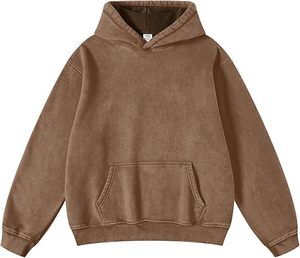 Sudadera con Capucha Extra Grande Personalizada al por Mayor, Sudadera Gruesa de Felpa Suave 100% Algodón para Ropa Urbana Informal de Invierno - Product Image 4