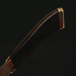 Ensemble de couteaux de chef de cuisine en acier damas faits à la main en acier au carbone de haute qualité avec poignée en résine gaine en cuir pour la coupe de végétaux - Product Image 3