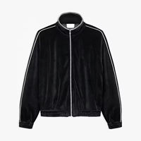 Ensemble de survêtement 2 pièces pour homme, style tendance, écologique, coupe-vent, respirant, séchage rapide, grande taille, logo personnalisé, velours 100% coton