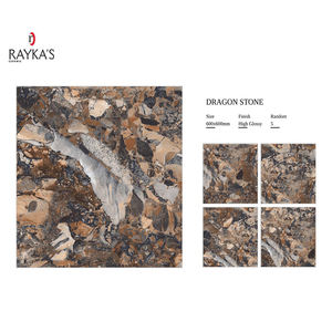 Baldosas de porcelana de alto brillo indio de alta calidad Estilo de diseño moderno 5mm de espesor Precio competitivo para uso en interiores - Product Image 1