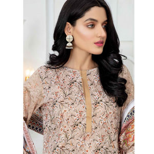 Femmes Nouvelle Arrivée Casual Dress Long Sleeve Pakistanais Dernier Salwar Kameez Custom Print Lawn Dress Maxi - Product Image 4