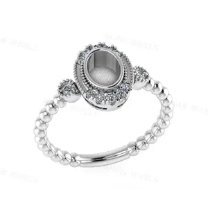 New Arrival Newest Sterling Silver 925 Without Stone Zircon Good Wholesale Women Jewelry Factory Price Mounting Ring Setting