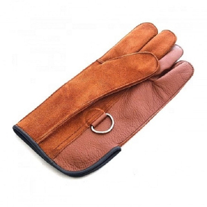 Guantes de cetrería de cuero de vaca genuino personalizados de alta calidad equipo de trampa Animal Fitness 1 pieza canal Fitness caza - Product Image 6