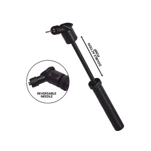 Bomba de mano de plástico de alta resistencia de doble acción de 8 pulgadas, inflador duradero para fútbol, bomba de aire de doble acción rápida - Product Image 3