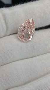 ลูกแพร์เพชรสีชมพูสำหรับตัดได้รับการรับรองจากแล็บเพชรสีชมพู hpht/cvd สำหรับเครื่องประดับและการทำของขวัญแหวน - Product Image 5