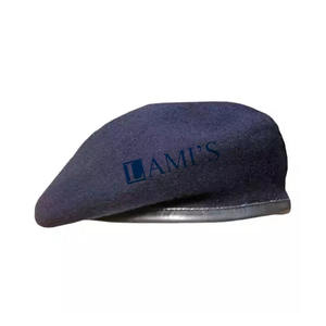 High Quality Custom Logo <b>Wool</b> Multi Color <b>Flat</b> Top <b>Wool</b> Beret Hat - Product Image 1