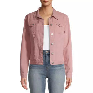 El más nuevo estilo Lady Jean Jacket Manga larga Mujer Chaqueta de mezclilla Estilo de calidad superior Mujer Chaqueta de mezclilla - Product Image 6