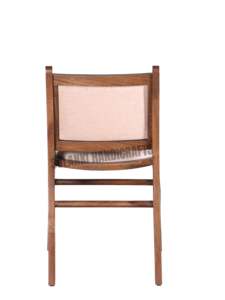 Contemporary <b>Brown</b> Finish Solid Wood Dining <b>Chair</b> for Hotel Apartment or Villa Modern Home or <b>Office</b> Furniture - Product Image 3