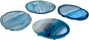 ที่รองแก้วอาเกตเครื่องครัวและอุปกรณ์บนโต๊ะอาหารชุบทองด้วยไฟฟ้า - Product Image 4