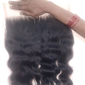 100% mechones de cabello humano indio crudo HD cierres frontales de encaje visón cutícula alineada extensión de tejido de cabello virgen vendedores Yaki 12A - Product Image 1