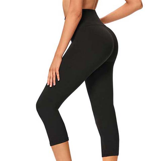 Yoga Solid Elastic Waist Running Leggings High Performance Stretchy Breathable Pants for Women Spandex/Nylon 2025