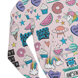 Good Vibes Only Hoodie Mujer Cute Unicorn Donut Rainbow Print Hoodie Estética Pink Hoodie Trendy Streetwear Pullover Nuevo estilo - Product Image 5