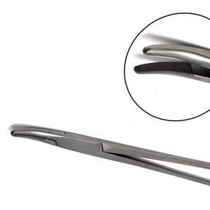 Soporte de Aguja Quirúrgica Dental Médica de Acero Inoxidable, Pinza Hemostática Recta, Herramienta Quirúrgica de Codo, 14/16/18cm - Product Image 4