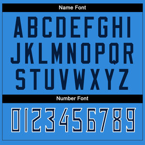 Maillot de football américain en gros 100% polyester bleu marine et blanc, maillot d'équipe de football respirant en maille - Product Image 3