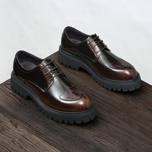 Chaussures en cuir avec talon renforcé et semelle antidérapante, chaussures formelles pour hommes, chaussures de travail pour hommes - Product Image 3